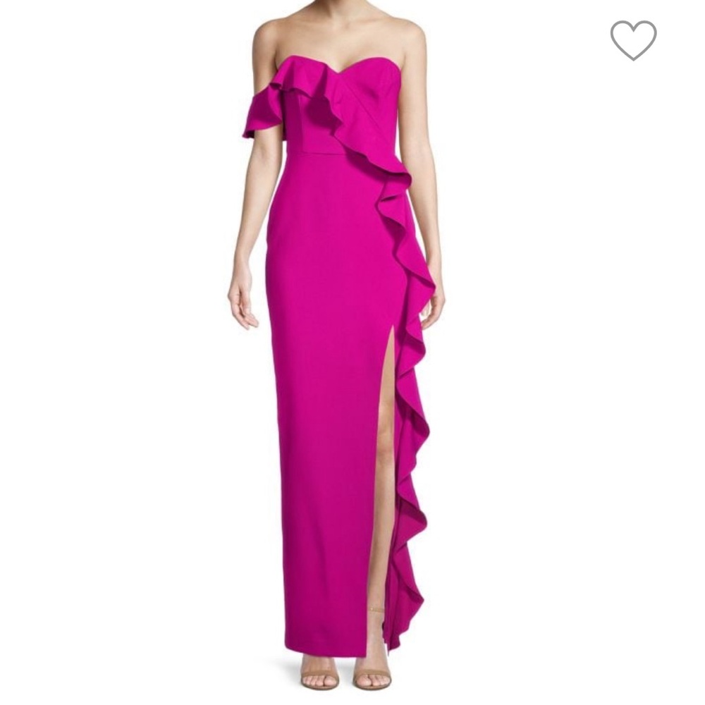 Aidan Mattox strapless gown